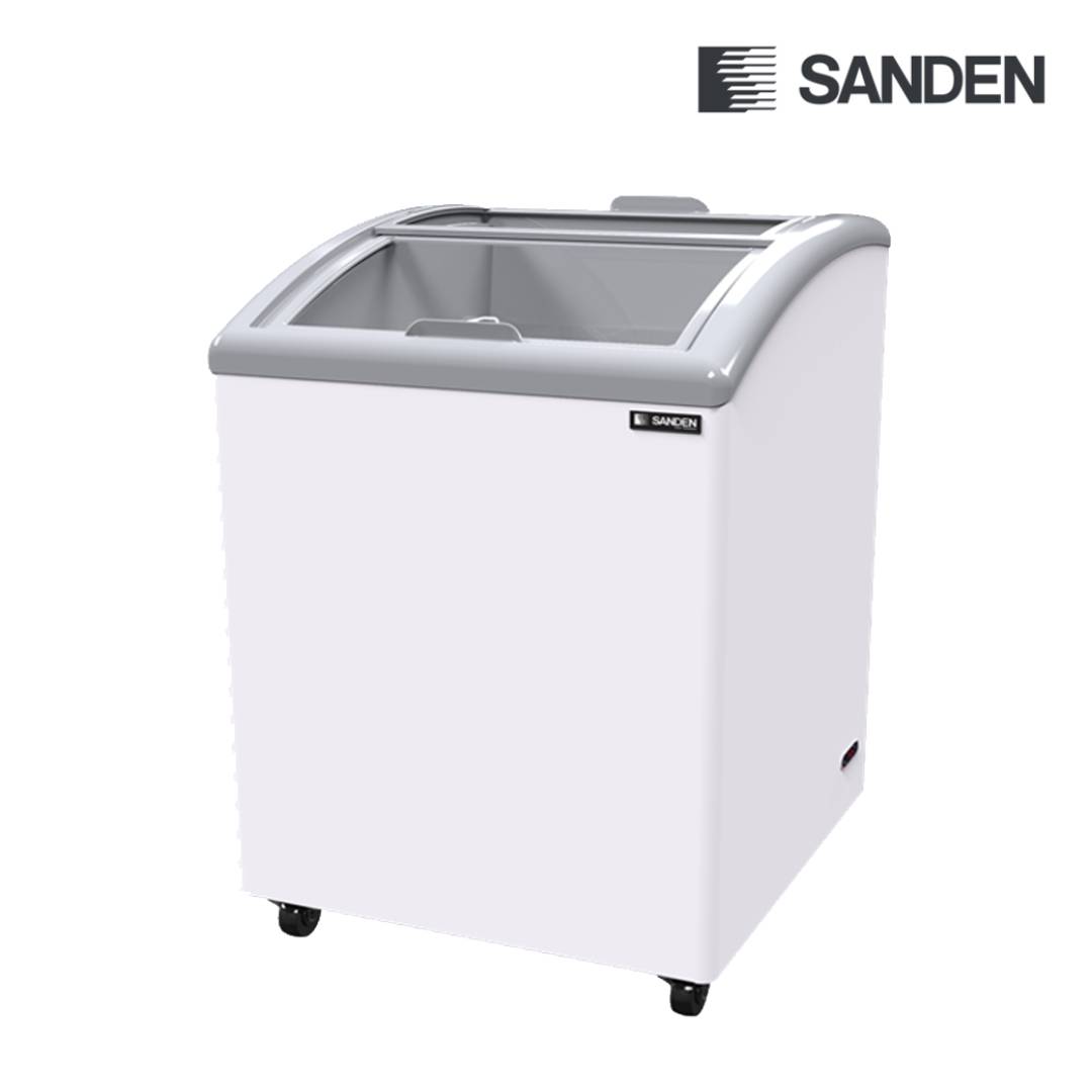SANDEN,(SNC-0155) ตู้นอนแช่แข็งกระจกโค้งเลื่อน