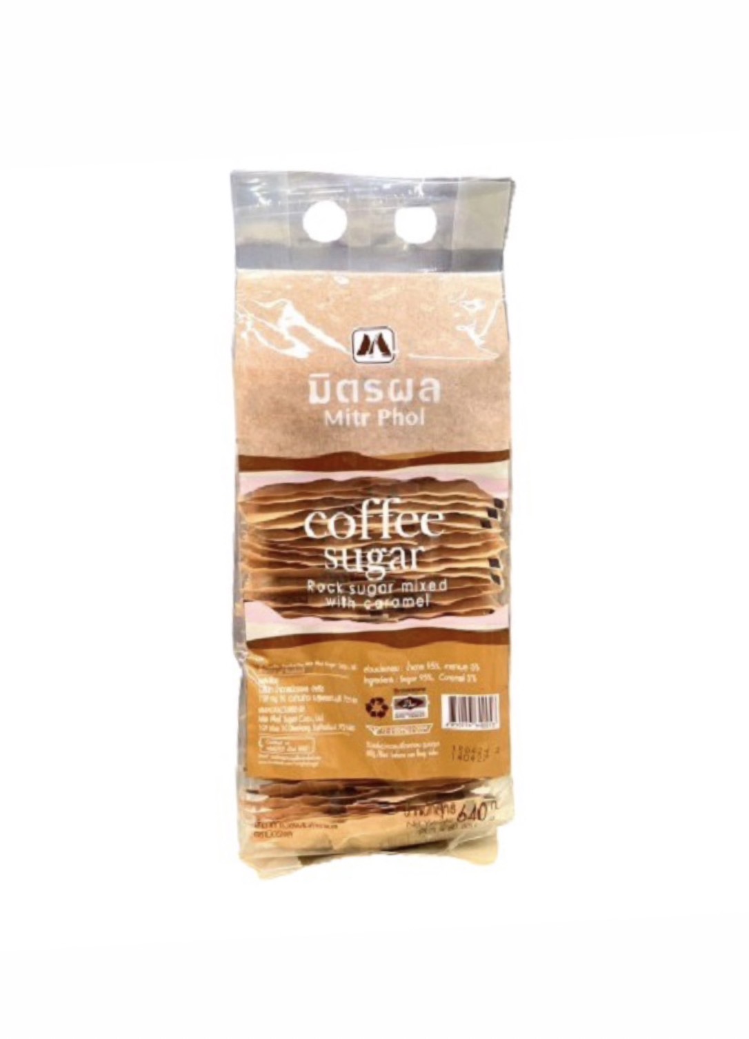 Mitr phol (S544470000) น้ำตาลซอง คอฟฟี่ชูการ์ 8g (กรวดผสมคาราเมล)(80ซอง/ห่อ)